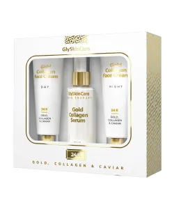 Gold Collagen Gold Set (Cream Day, Night, Serum)- 3*50ML